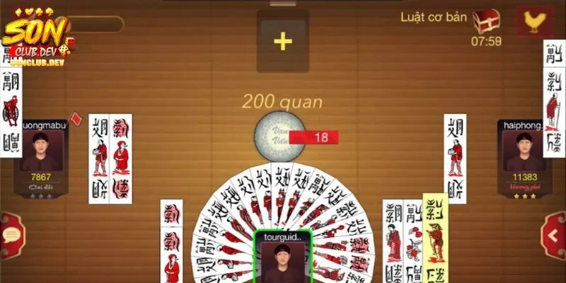 Chắn SONCLUB mang giao diện hấp dẫn, bắt mắt